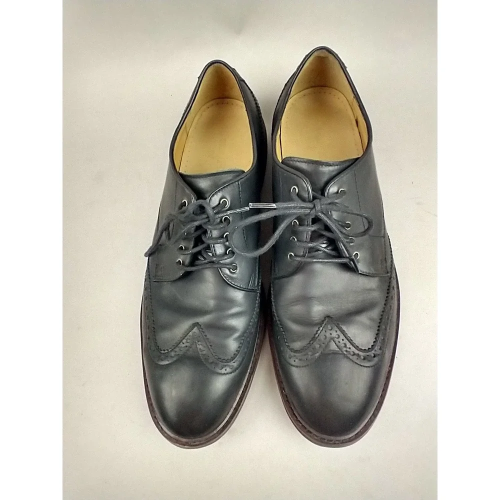 Cole‎ Haan Williams Wingtip Oxford Black Leather Dress Shoes Mens 10.5M C12198